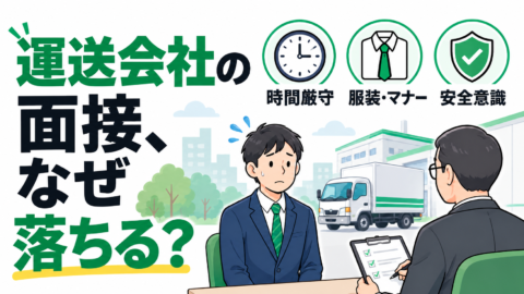 運送会社の面接、何故落ちるのか？
