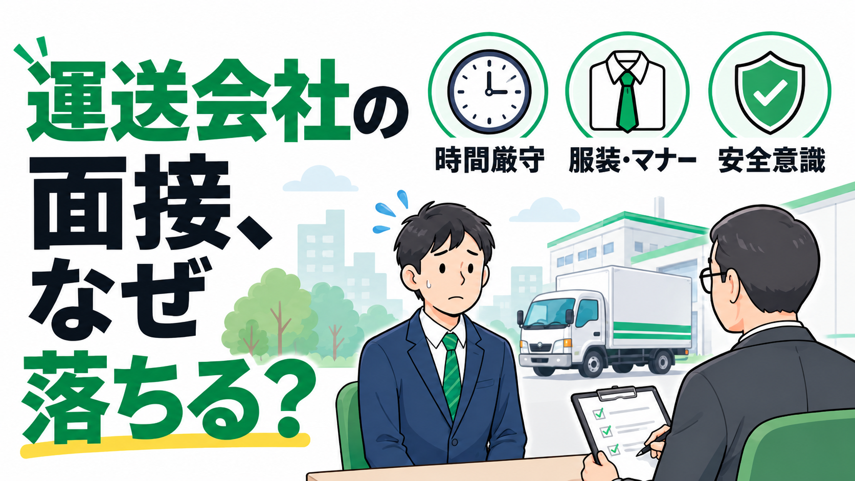 運送会社の面接、何故落ちるのか？